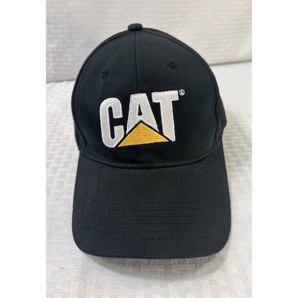 Caterpillar Other - CAT Caterpillar Hat NWT Black 100% Cotton Adjustable with metal buckle